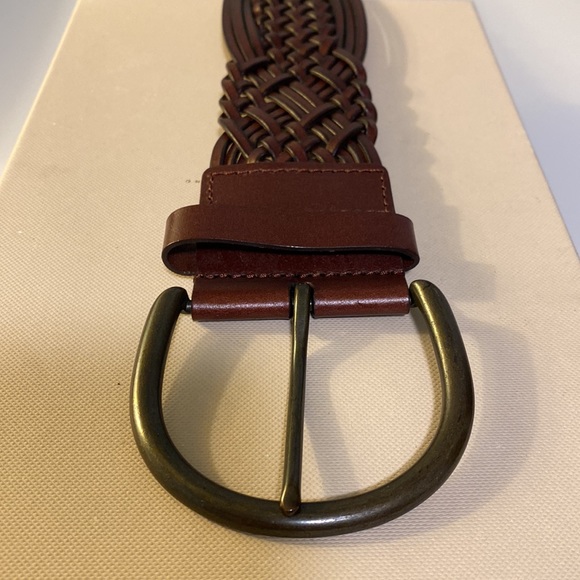 3/$30 mix and match dark brown woven leather belt - Picture 5 of 8